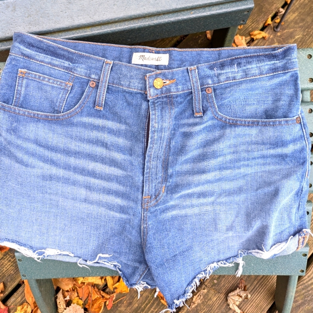 Madewell Blue Denim Cutoff Shorts